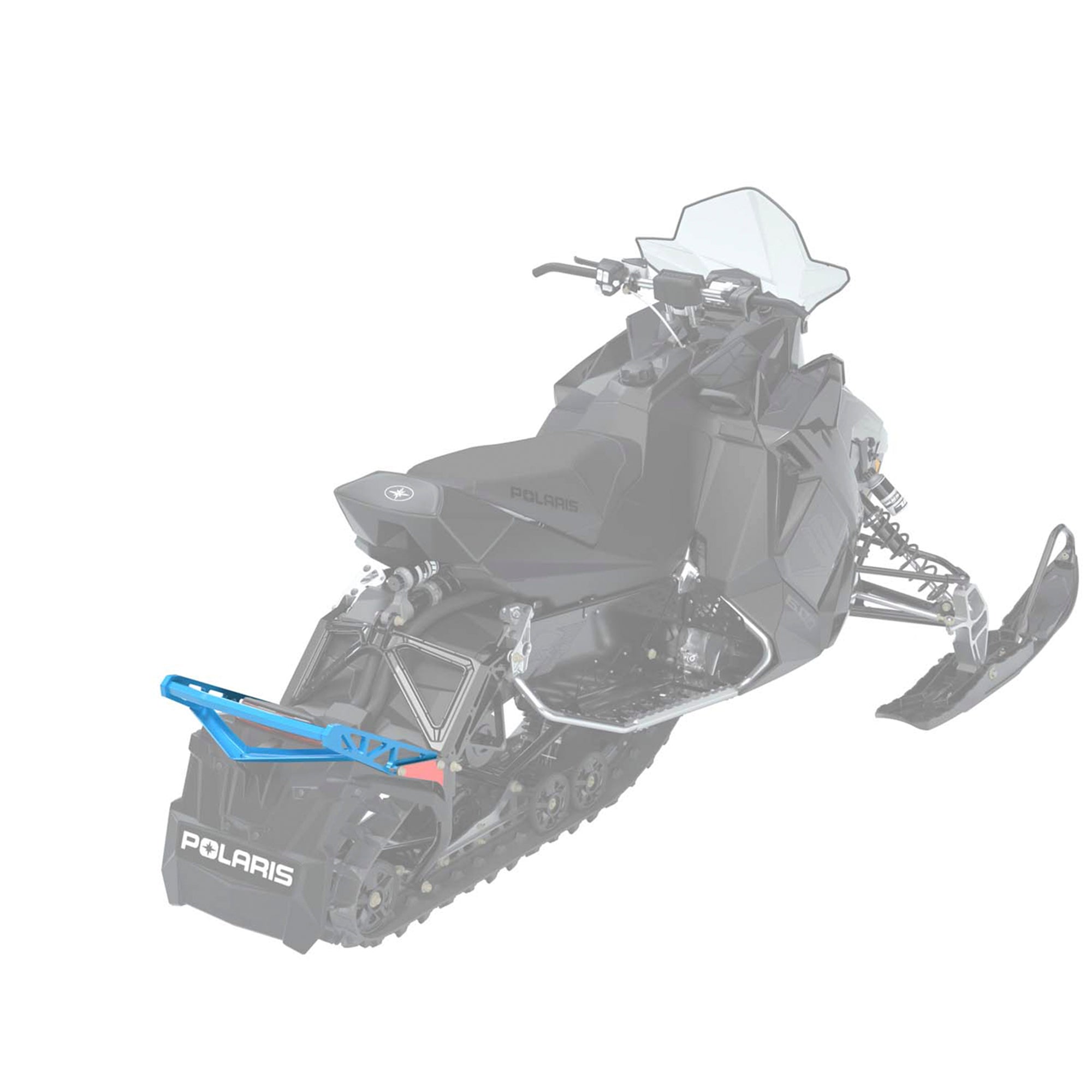 Polaris 2882926-737 Indian Sky Blue Rear Elite Pro Bumper Rush Switchback XCR