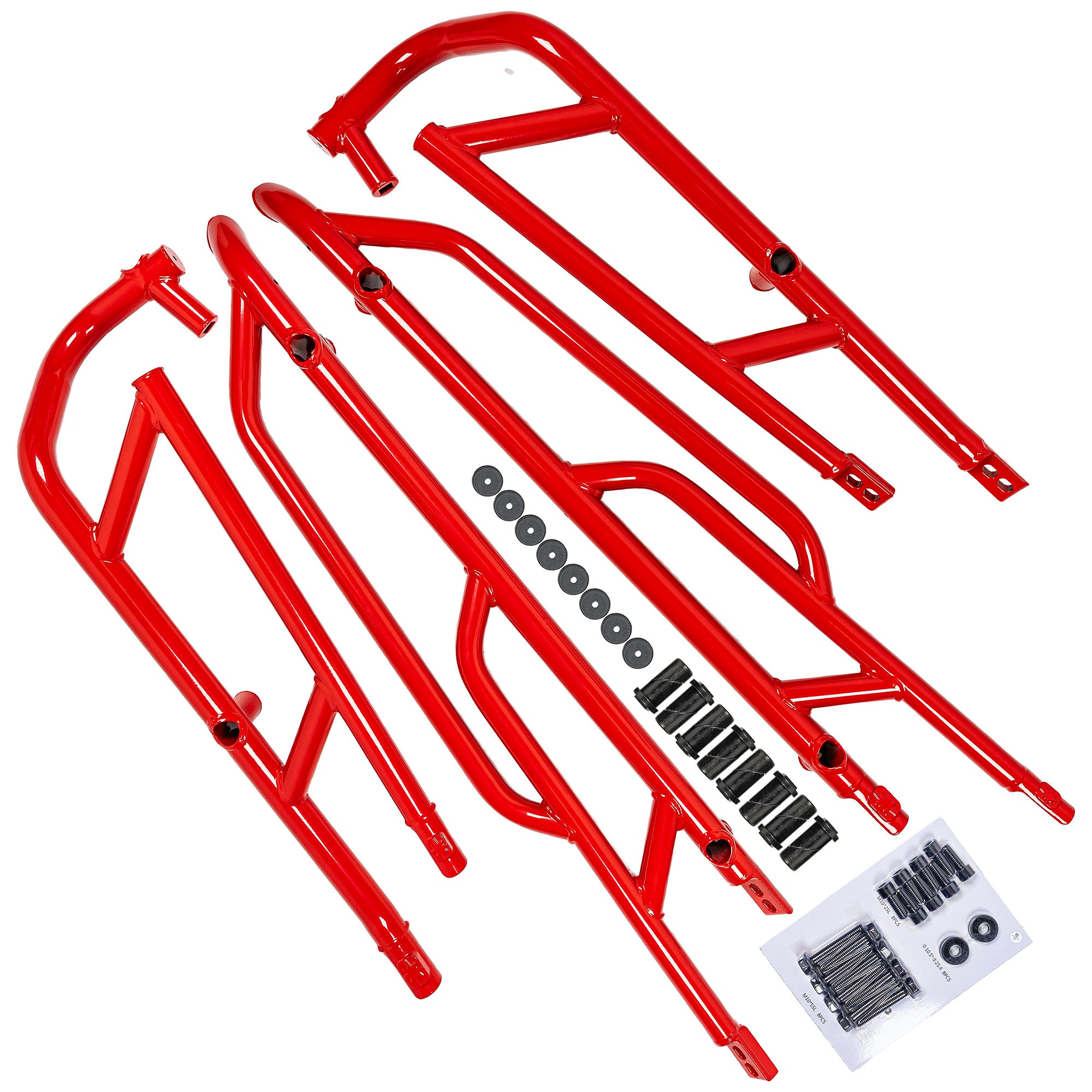 Polaris 2884512-293 Indy Red HD Extreme Kick-Out Rock Sliders 4-Seat RZR 1000 XP