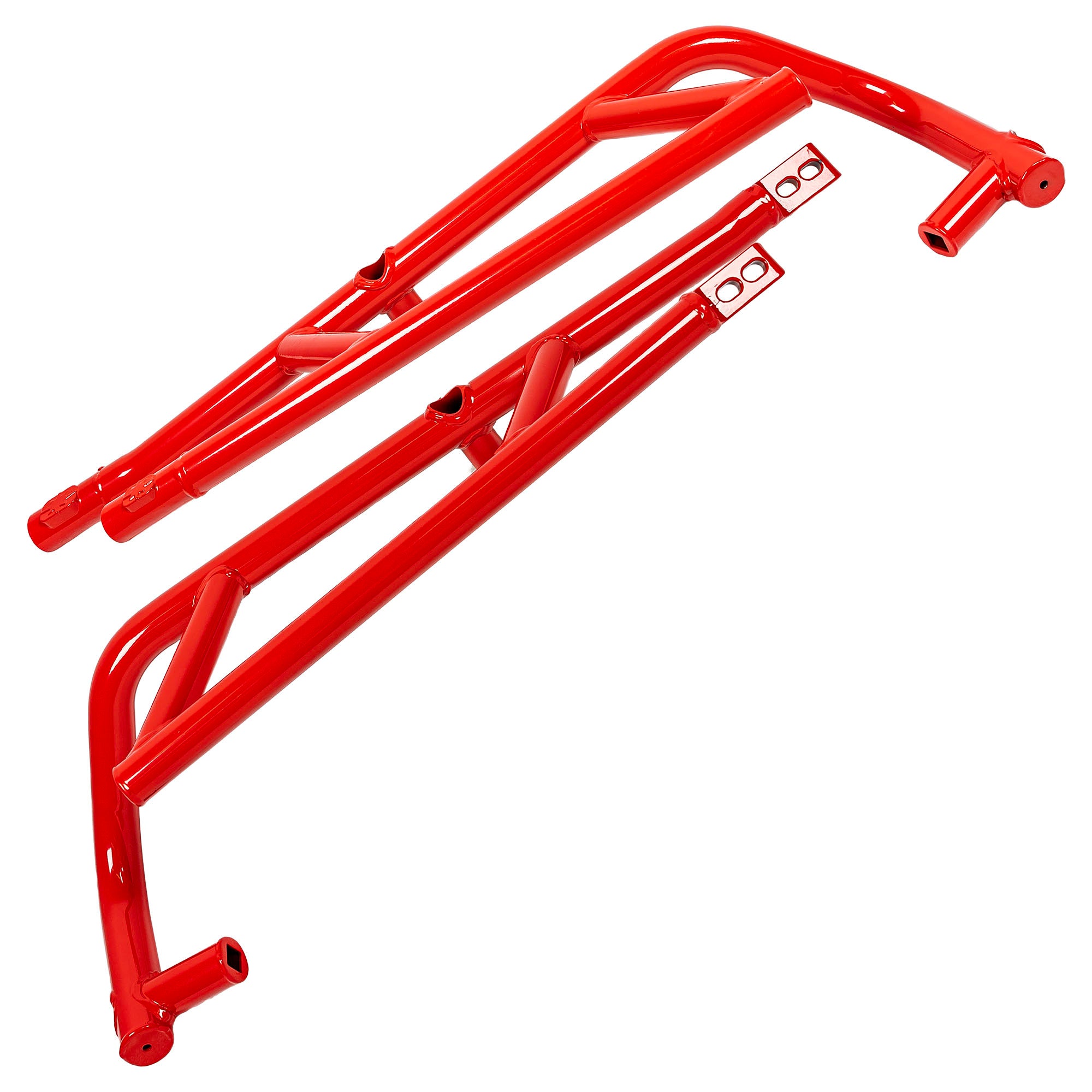 Polaris 2884512-293 Indy Red HD Extreme Kick-Out Rock Sliders 4-Seat 2024 RZR