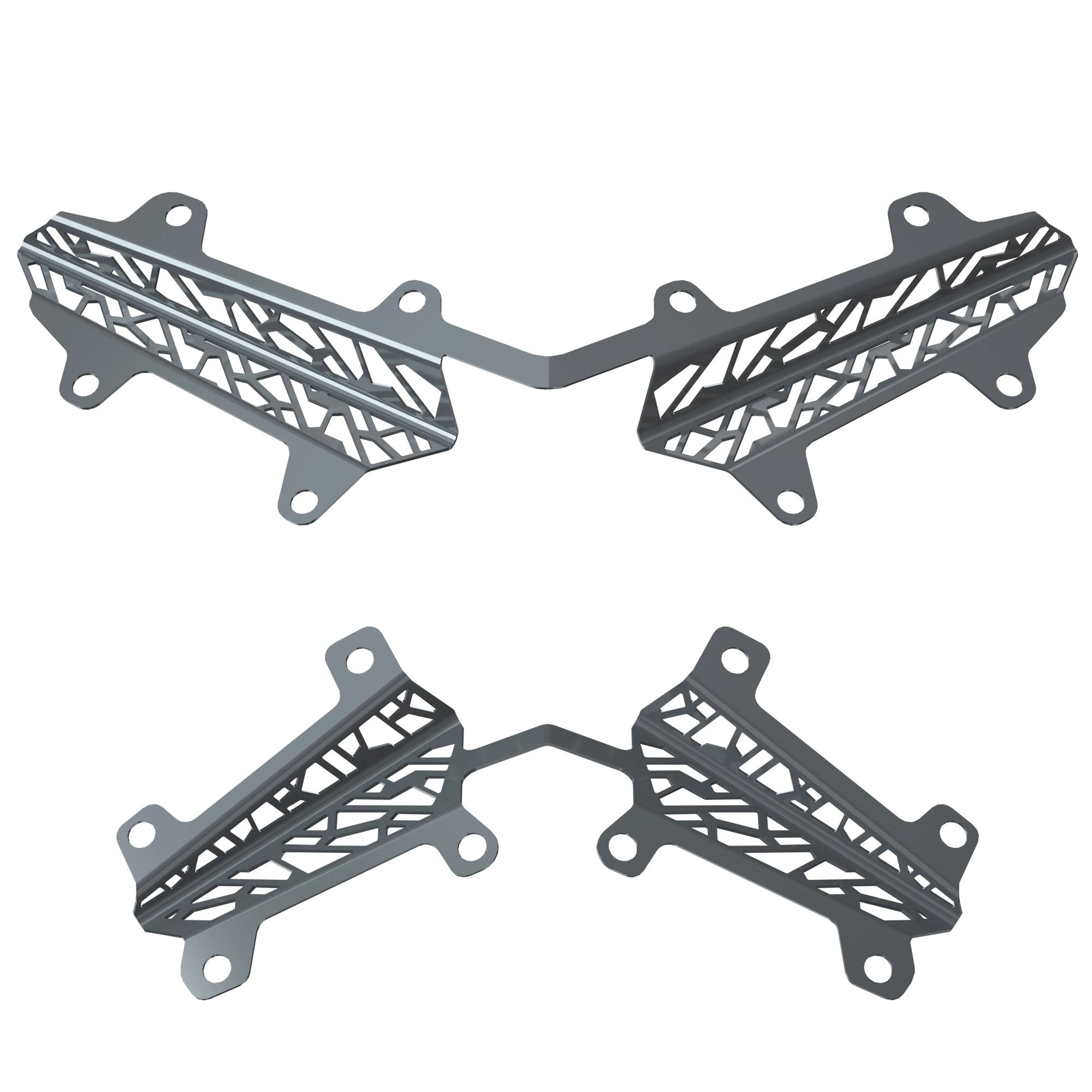 Polaris 2884979-804 Stealth Gray Matryx Grill Inserts Indy Switchback RMK 850