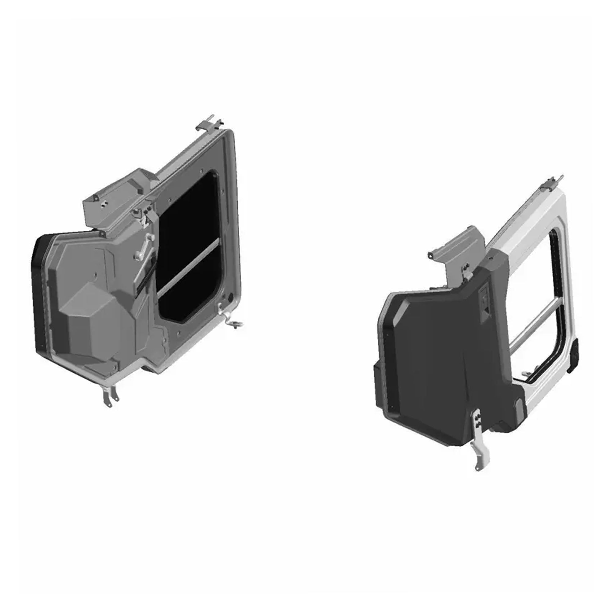 Polaris Rear Black Poly Manual Crank Window Doors 2889812-070