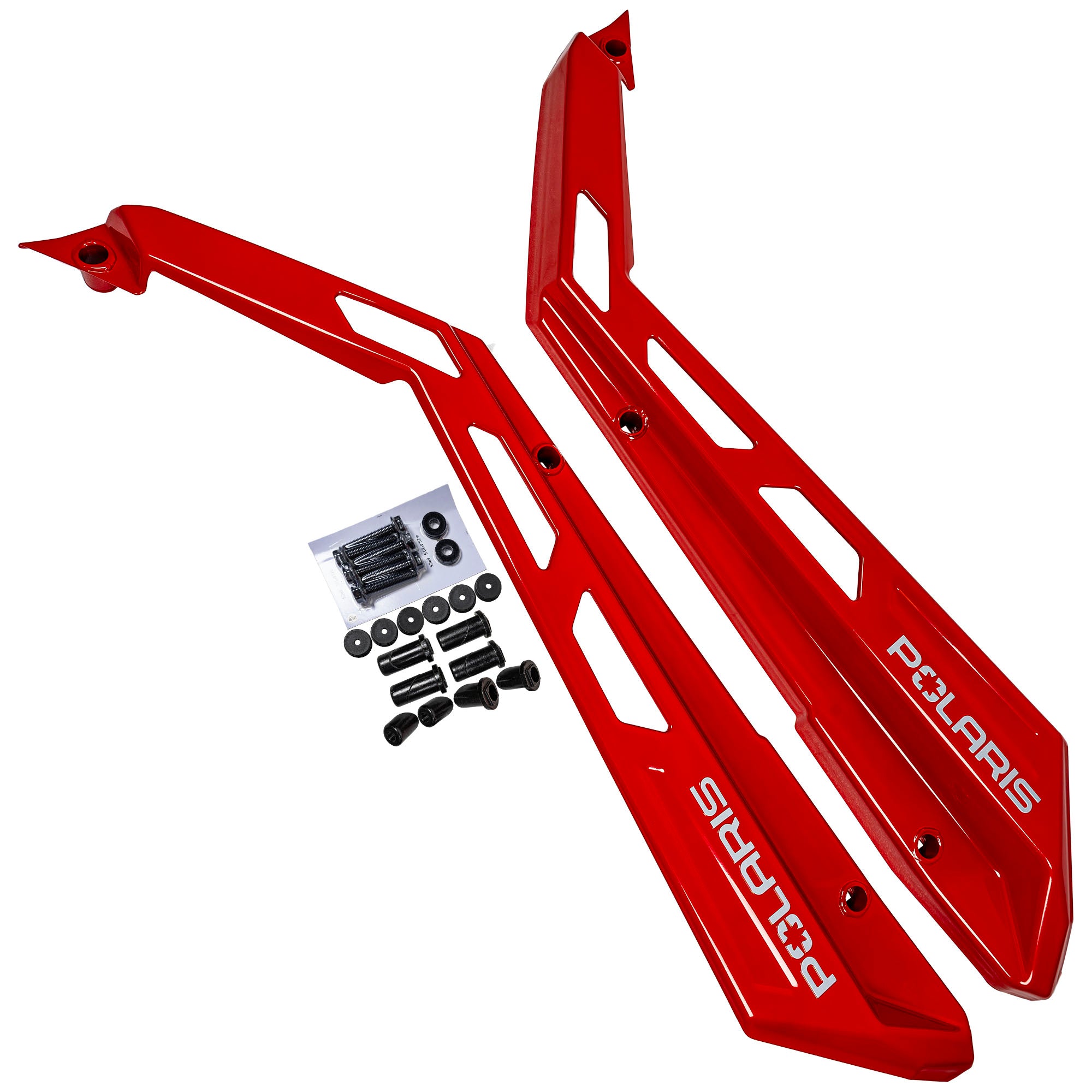 Polaris 2890394-293 Indy Red Low Profile Rock Sliders RZR  XP  Turbo  S  4