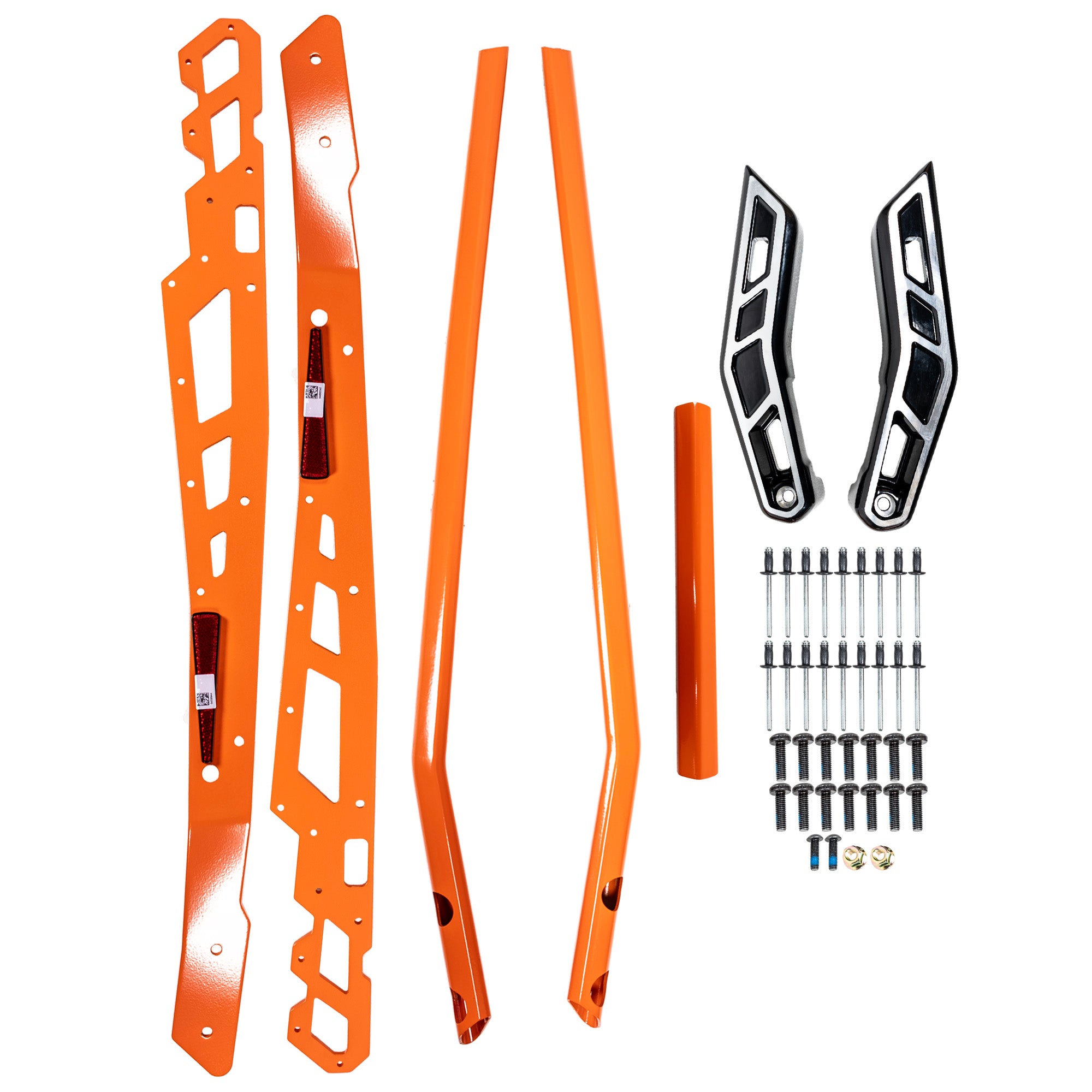 Polaris 2890512-647 Orange Burst Rear HD Burandt Edition Bumper