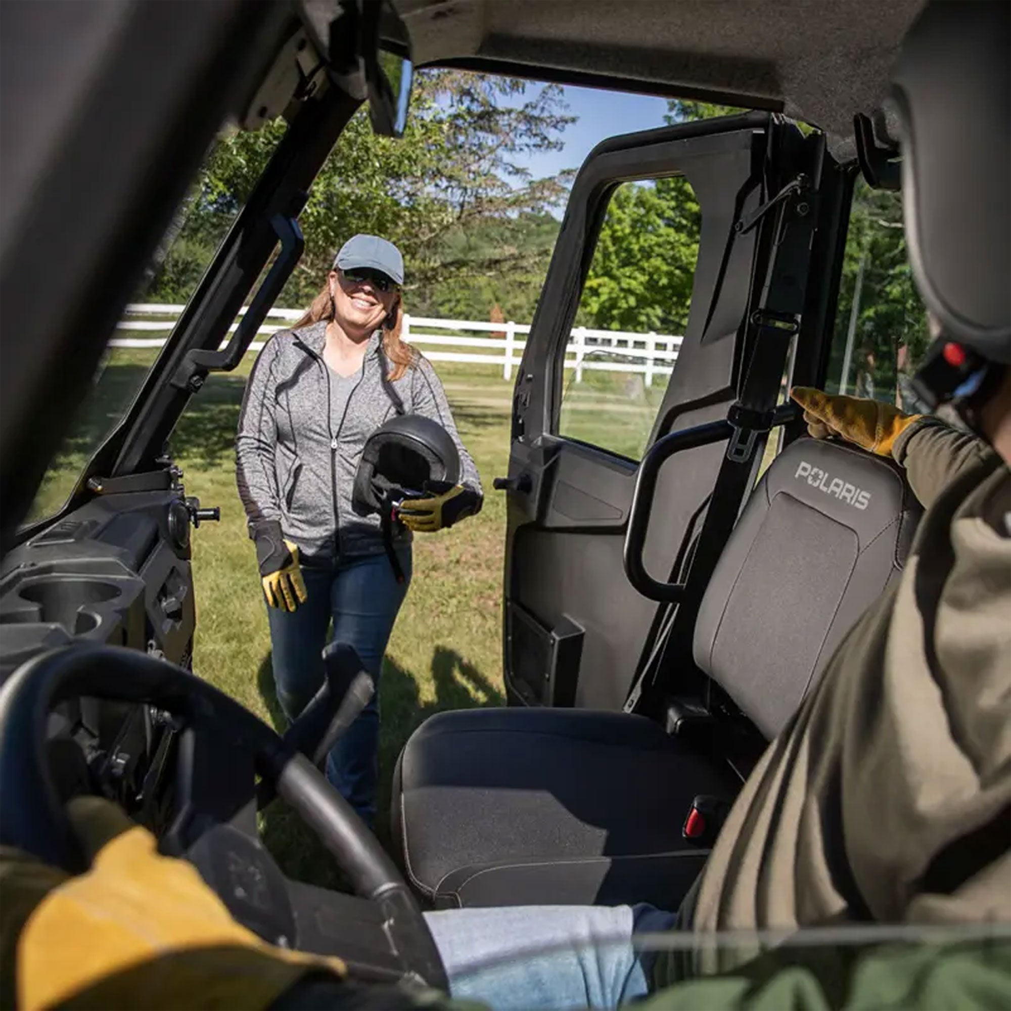 Polaris 2890679-070 Manual Crank Window Front Poly Doors Ranger SP 570 Crew