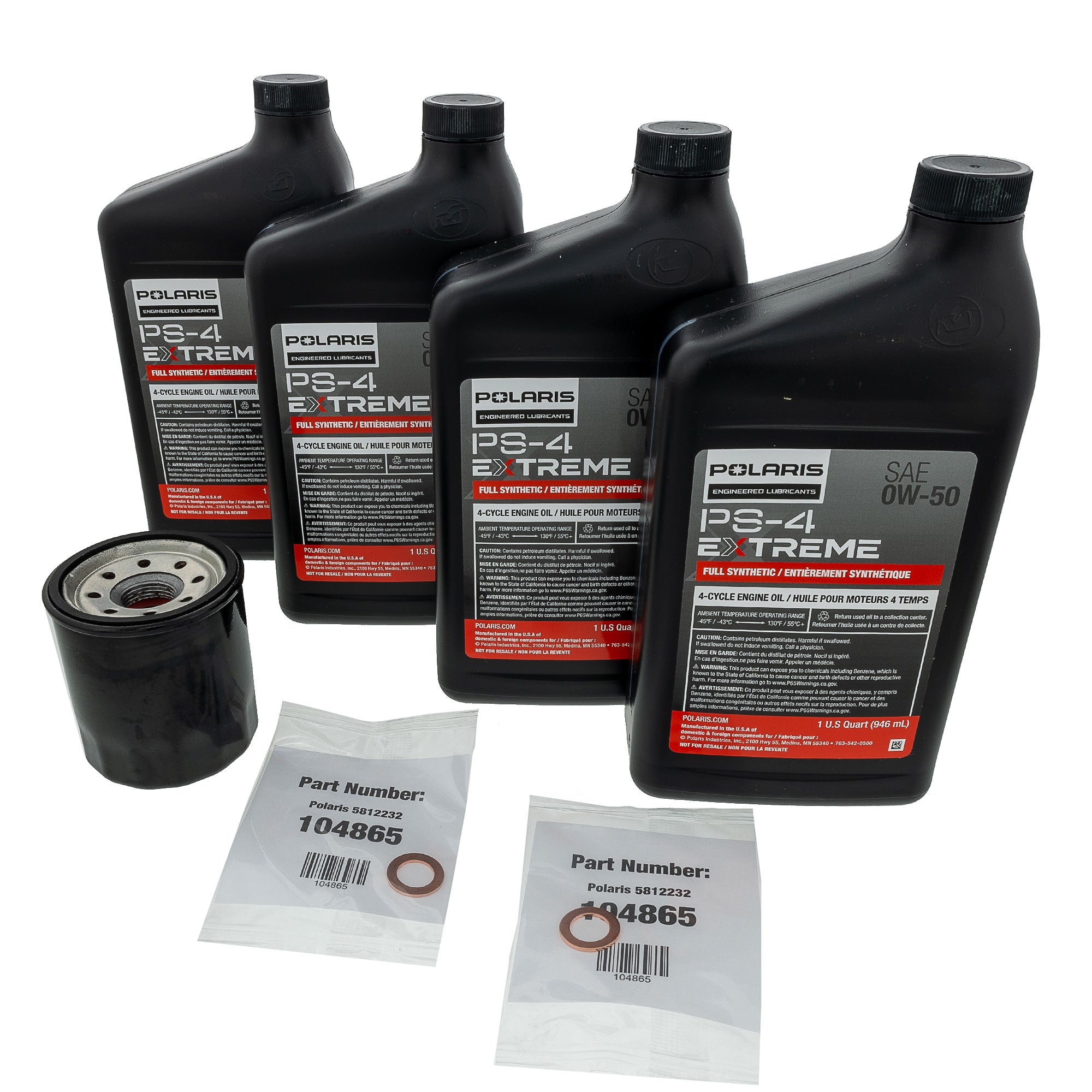 Polaris 2890884 Extreme Oil Change Kit Indy Titan S4 ProStar Pro Nordic