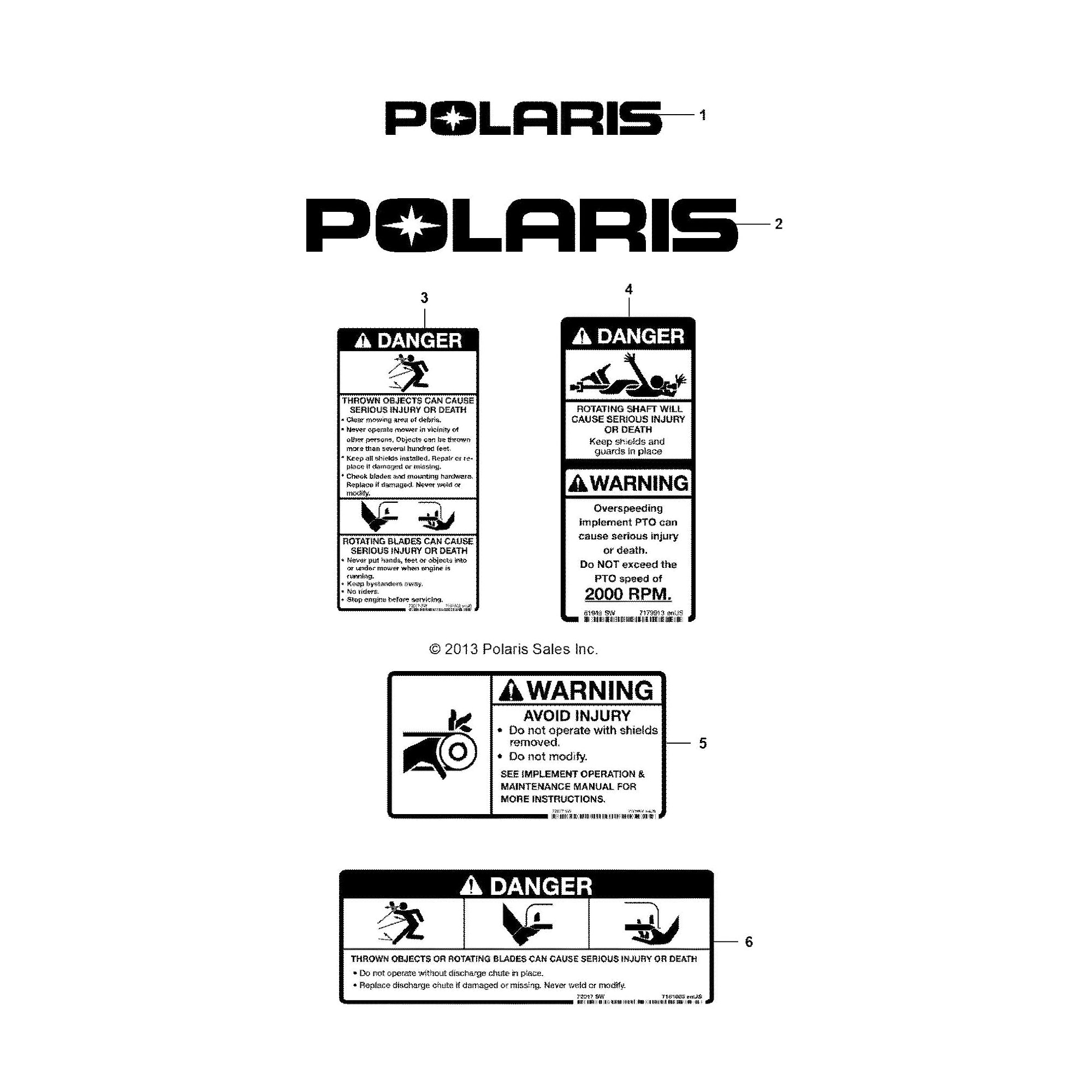 Polaris 3120412 Storage Post Brutus PTO HD 2013-2016