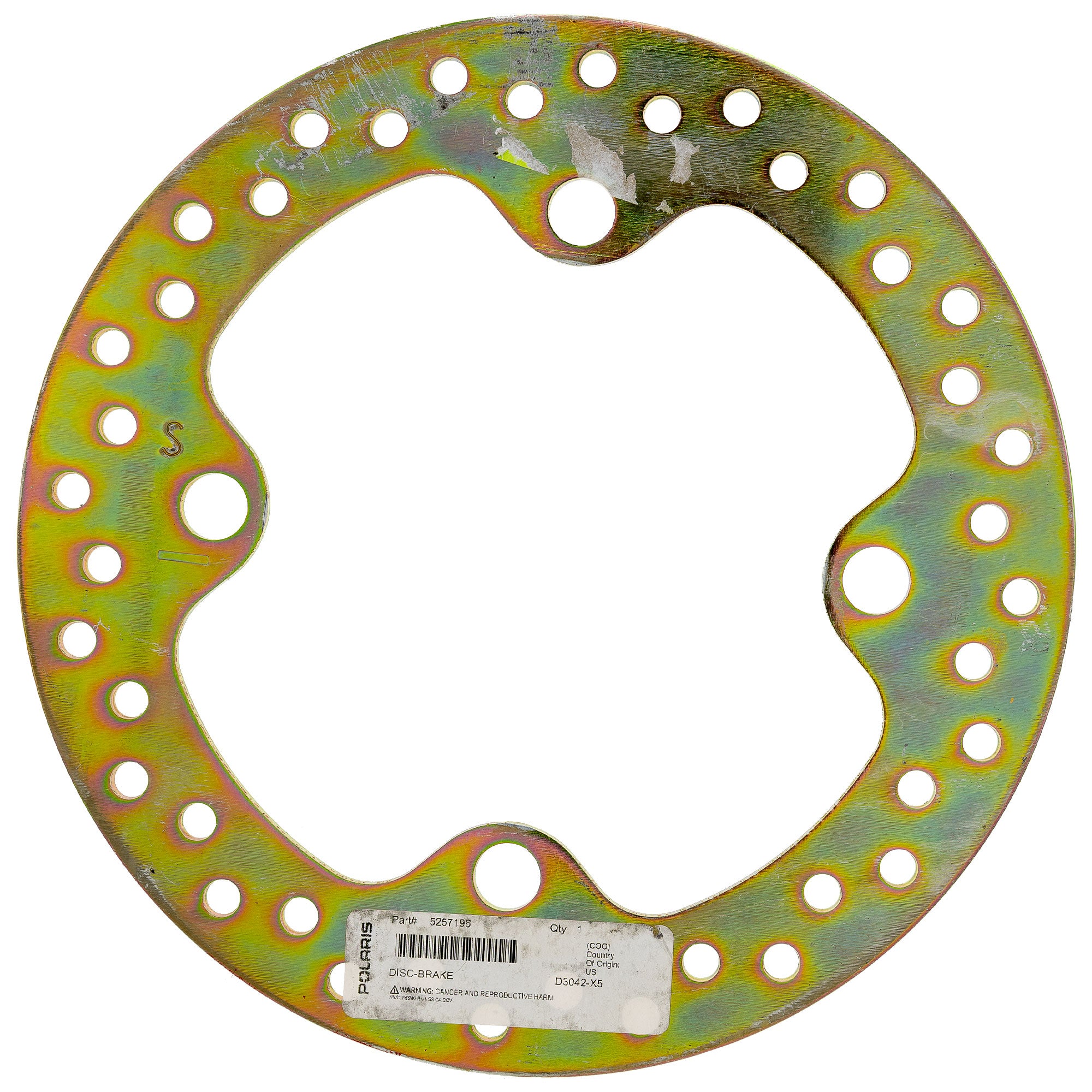 Genuine OEM Polaris Brake Disc RZR General 5257196