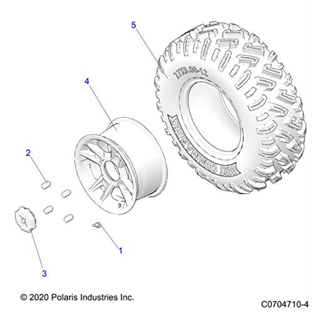 Genuine OEM Polaris Tire RZR 5415106