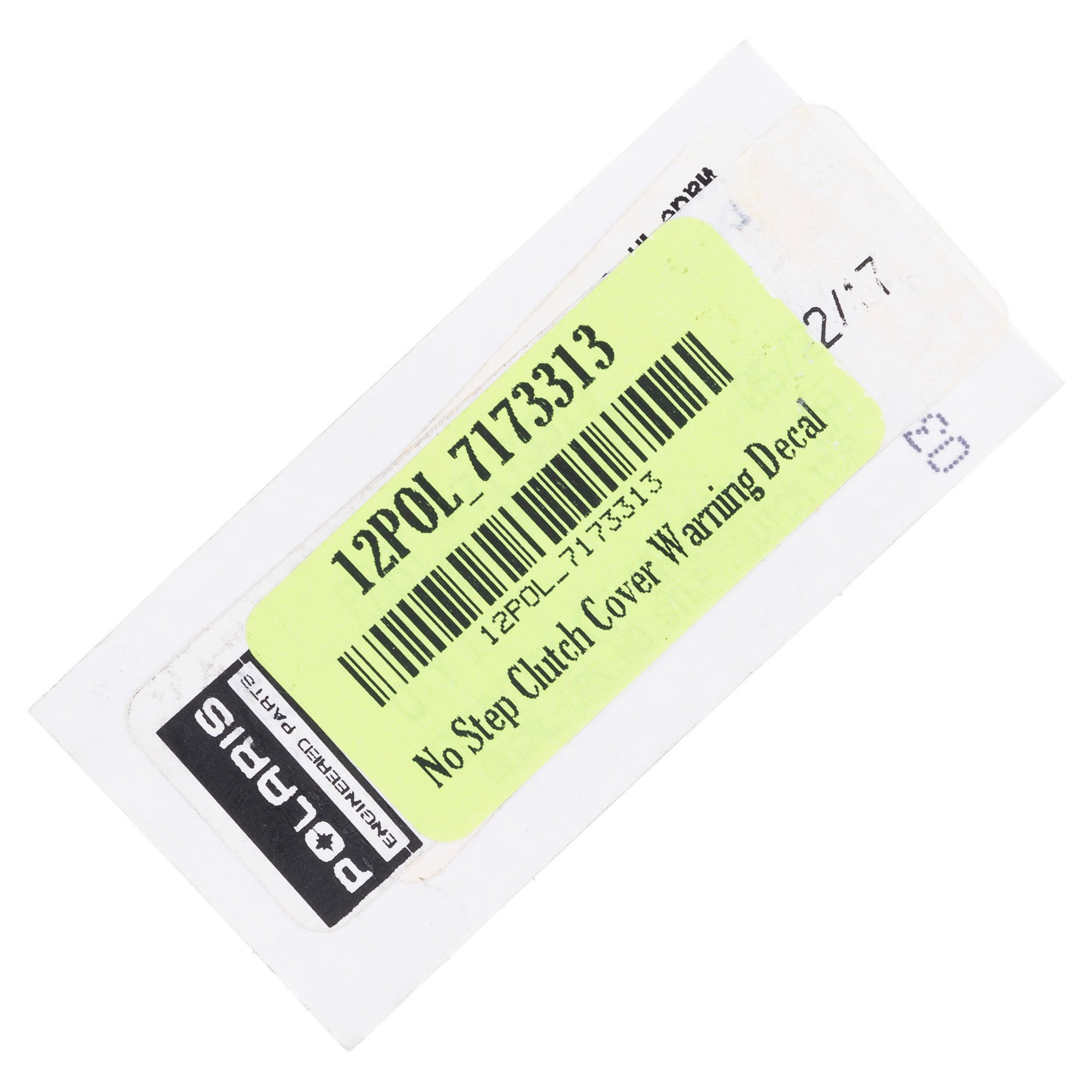 Polaris 7173313 No Step Clutch Cover Warning Decal Sawtooth Phoenix Limited 200