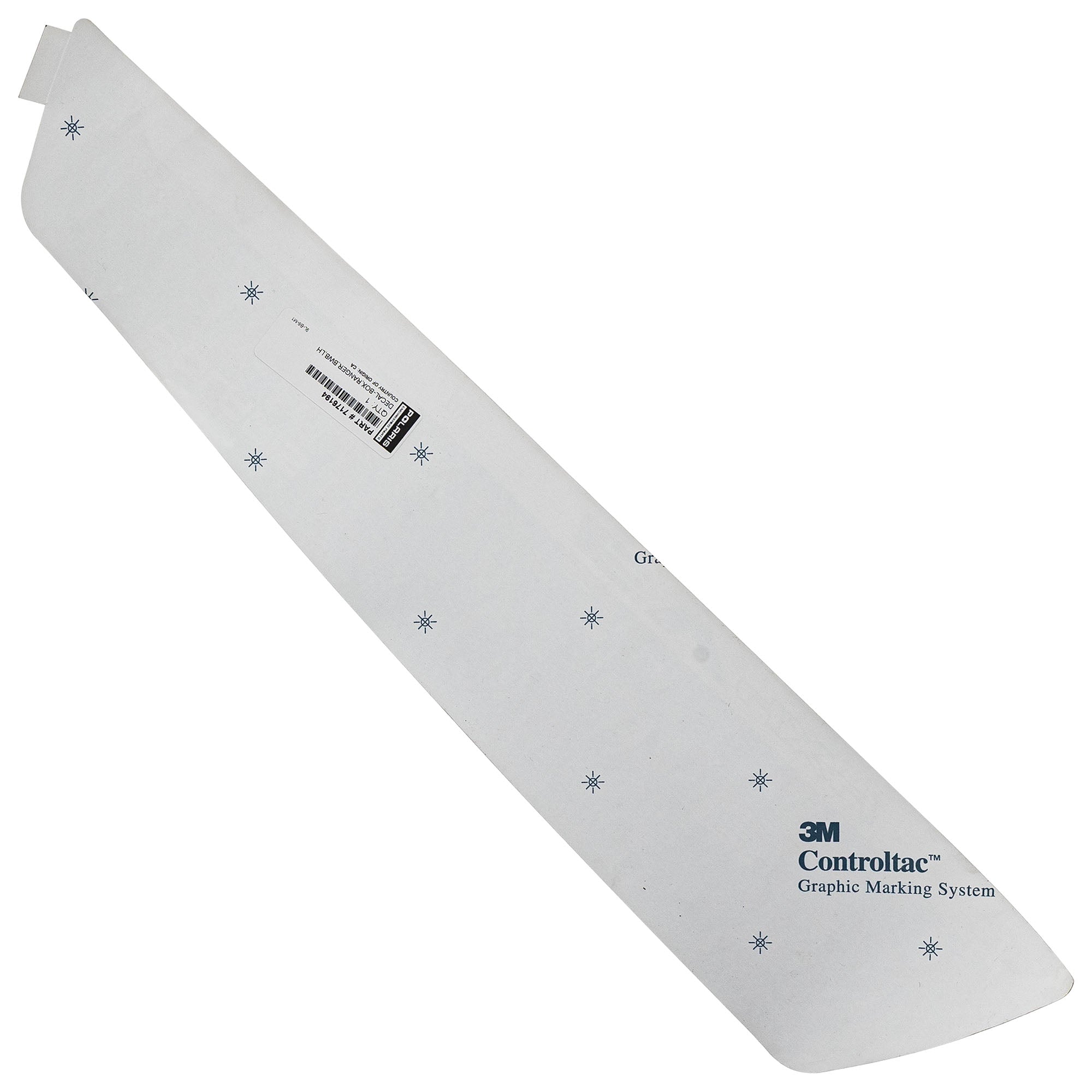 Polaris 7176194 Boardwalk Blue Left Ranger Box Decal Ranger EV