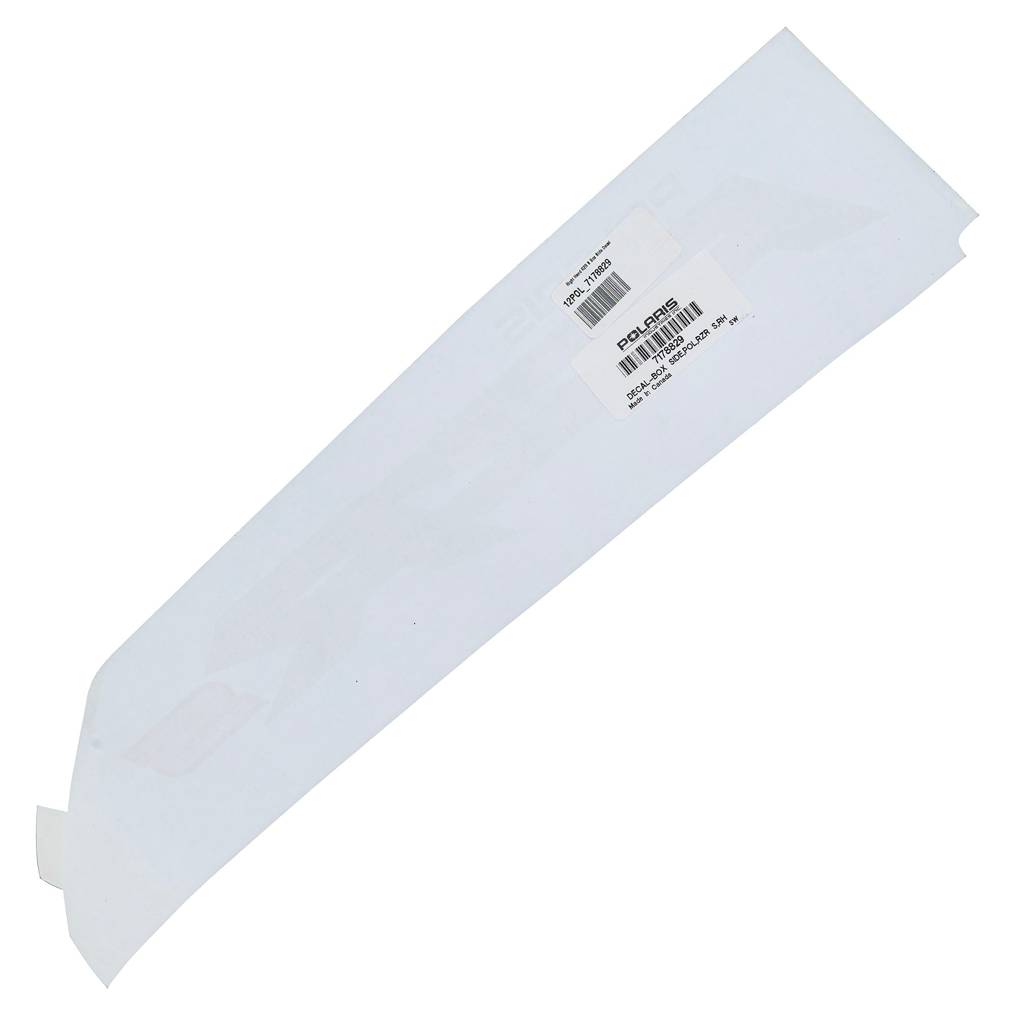 Genuine OEM Polaris Decal RZR 7178829