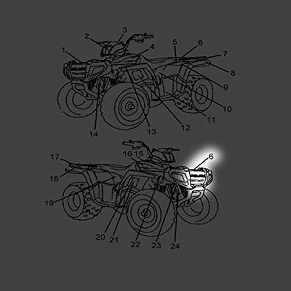 Polaris 7184556 RIght Hand Door Decal RZR Sportsman 1000 S 2017-2025