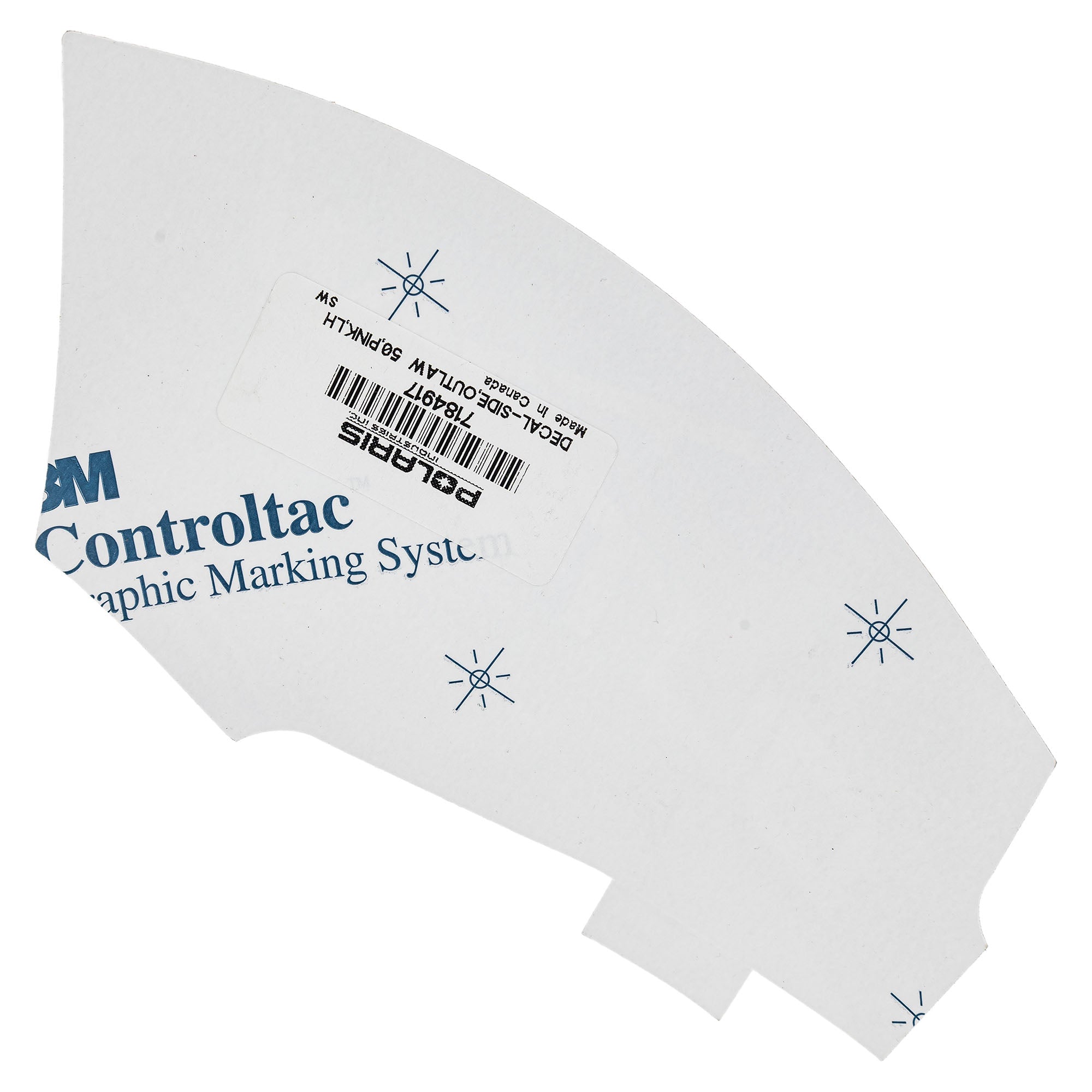 Polaris 7184917 Pink Left Hand Outlaw 50 Side Decal Outlaw 50