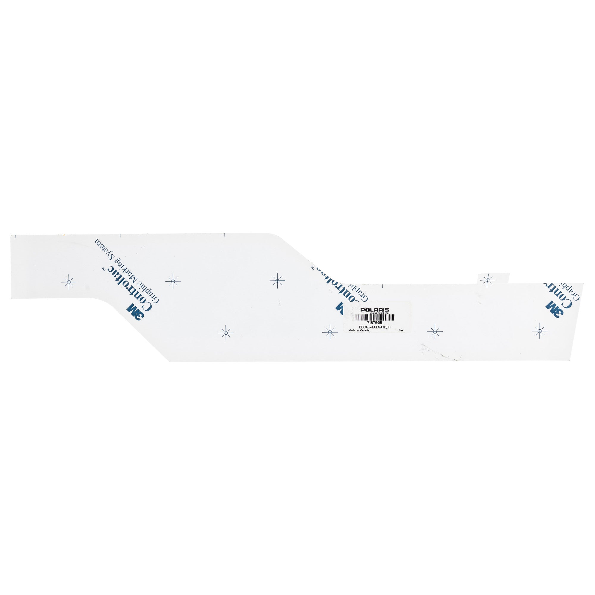 Polaris 7187098 Left Hand Tailgate Decal Ranger Crew XP EPS NorthStar 1000
