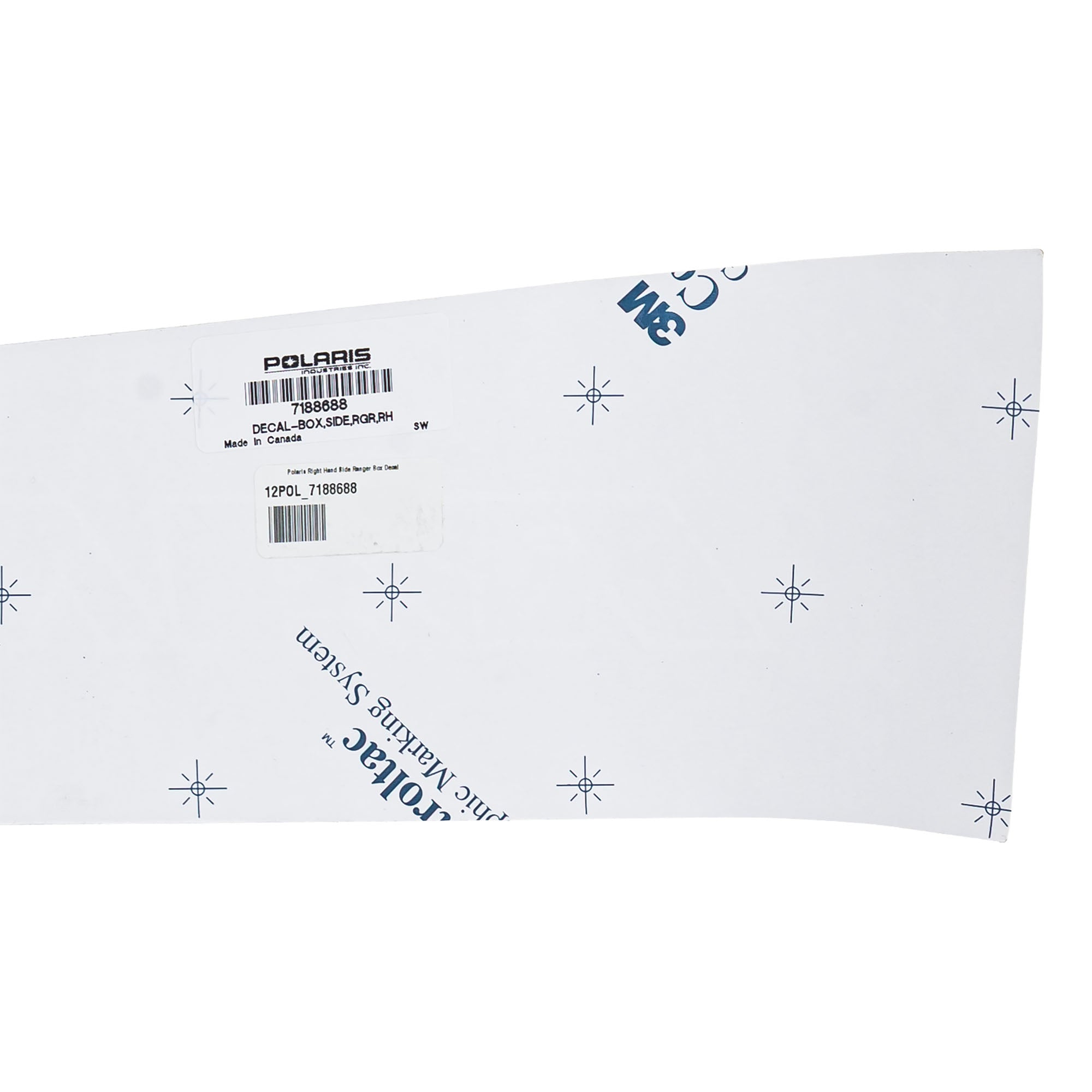 Polaris 7188688 Right Hand Side Ranger Box Decal Ranger Crew XP EPS 900