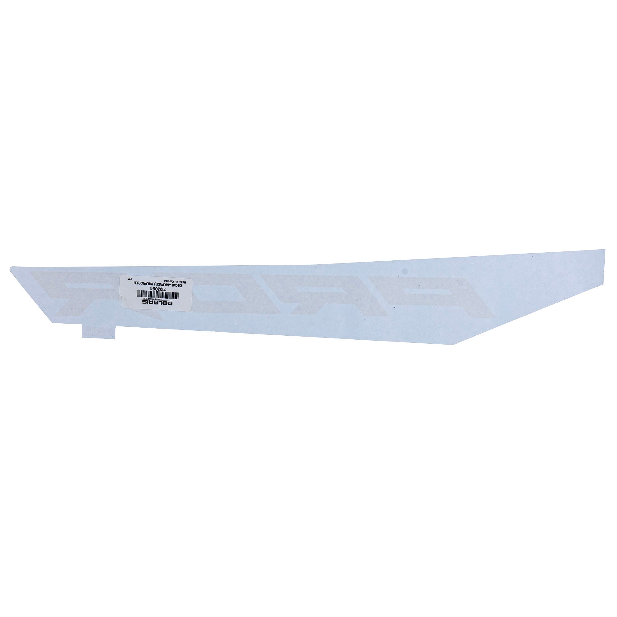 Polaris 7193084 Rear Lower Left Fender Pro R Decal