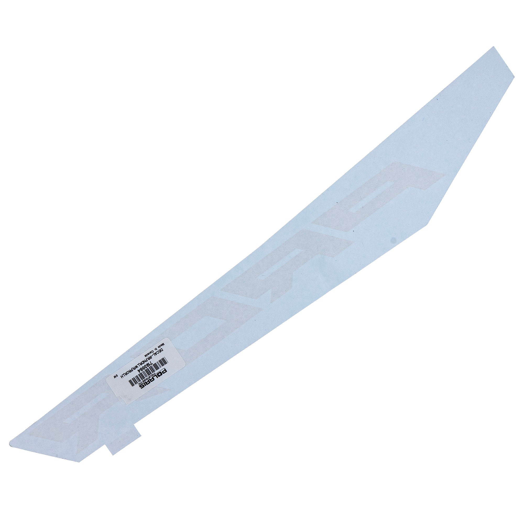 Polaris 7193084 Rear Lower Left Fender Pro R Decal