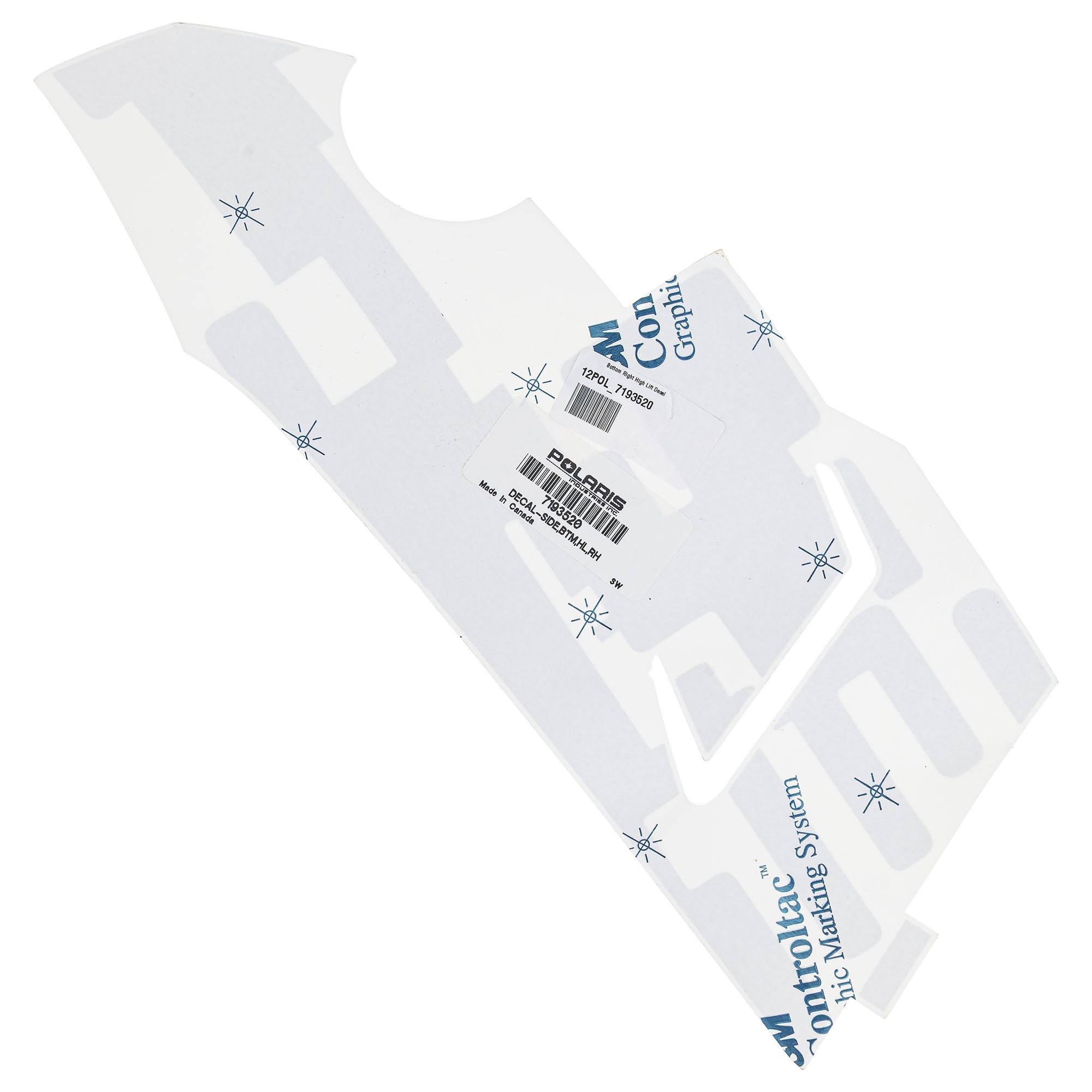 Polaris 7193520 Bottom Right High Lift Decal