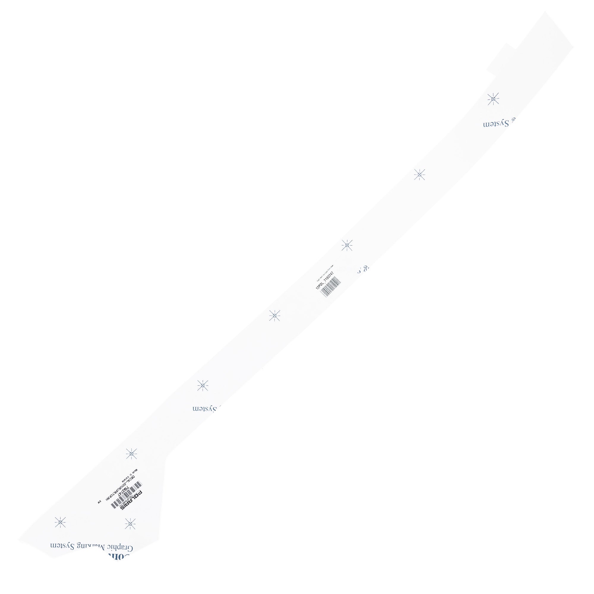 Polaris 7193747 Right Hand Top Upper Door Decal RZR Turbo XP EPS 4