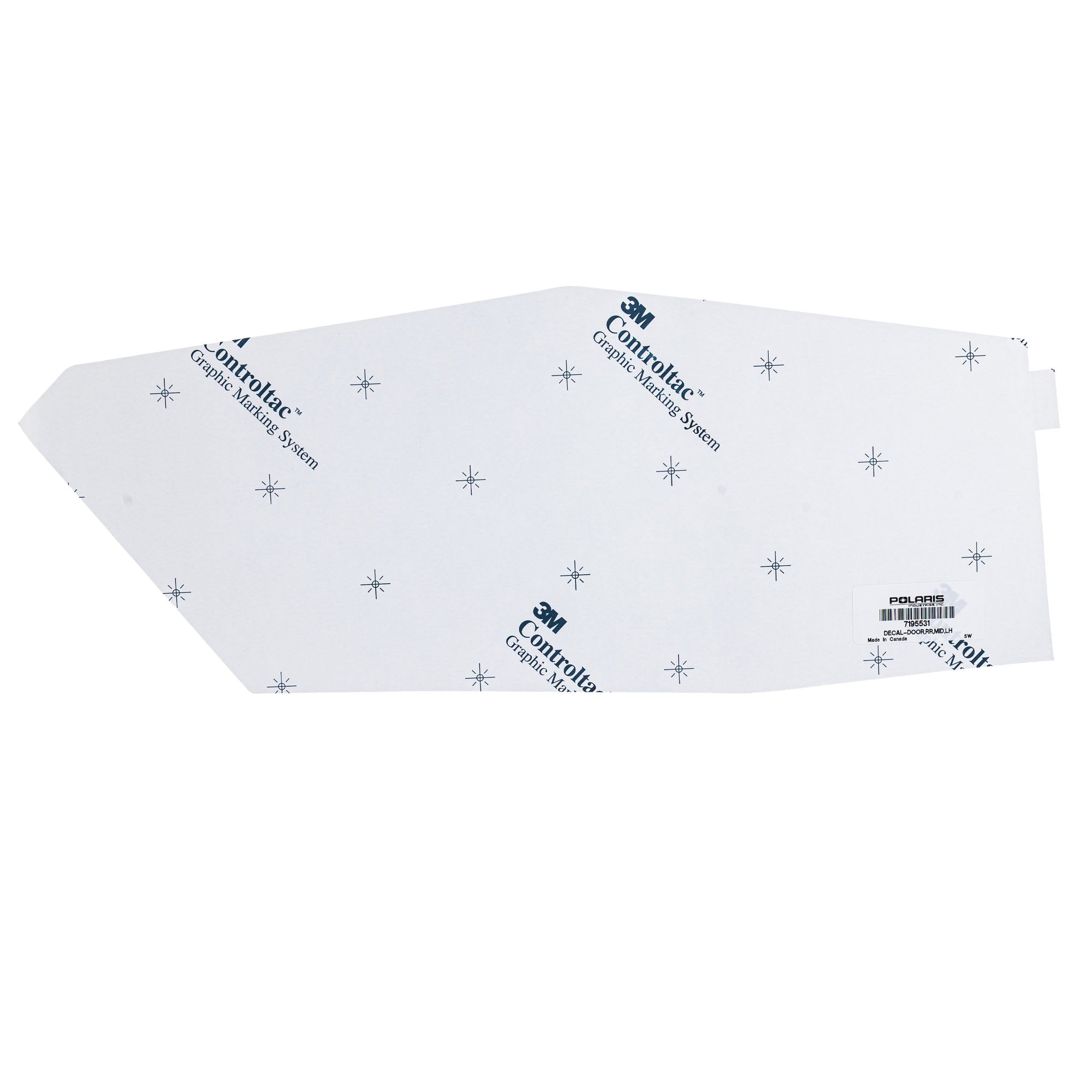 Polaris 7195531 Rear Mid Left Door Decal