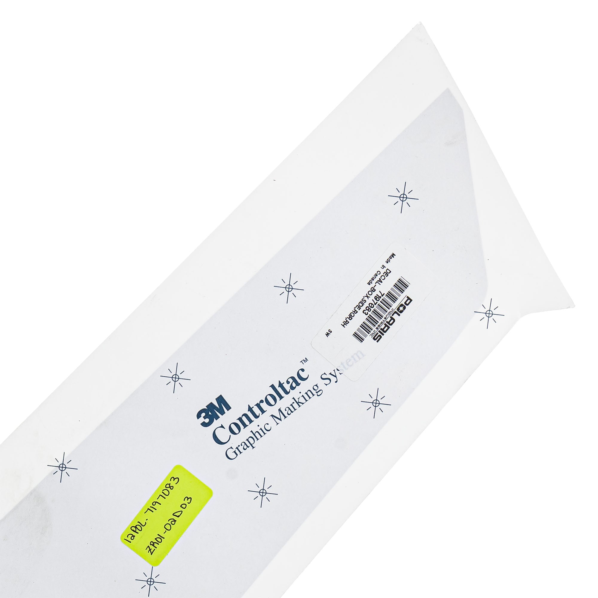 Polaris 7197083 Right Box Side RGR Decal