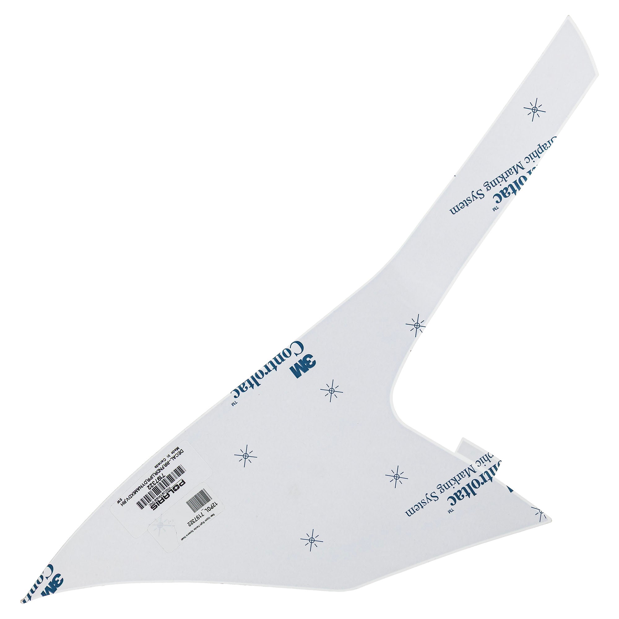 Polaris 7197322 Rear Upper Right Fender Dynamix Decal