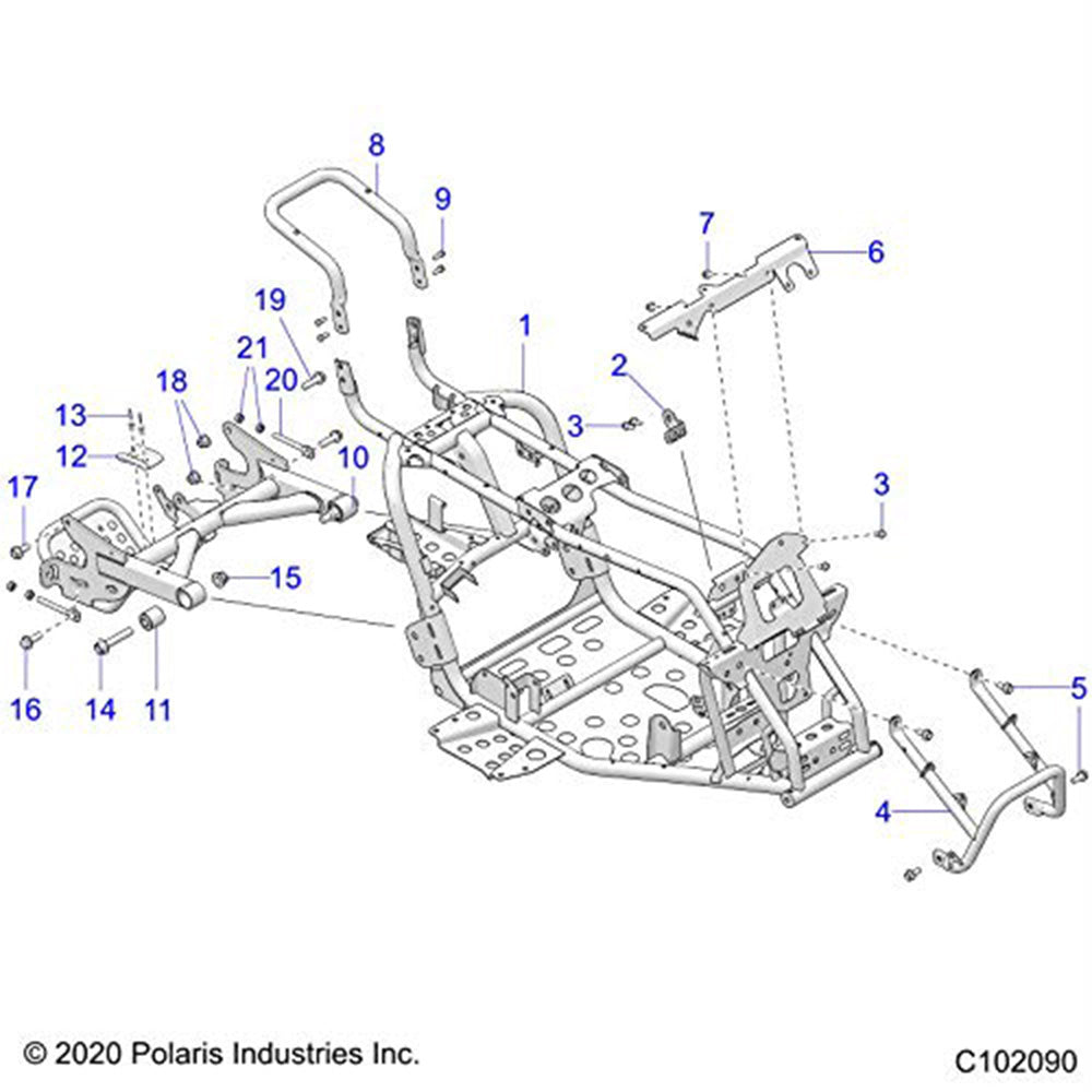 Polaris 7662100 Blind Rivet Outlaw XD Limited ES EL E6S E6 E4S E4 E2 70