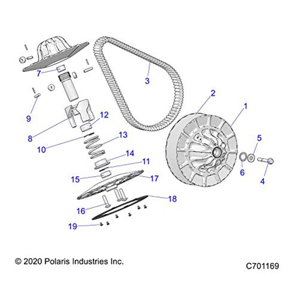 Polaris 7710935 Internal Snap Ring RZR Ranger Xpedition 1000 XP  Turbo  S  Crew