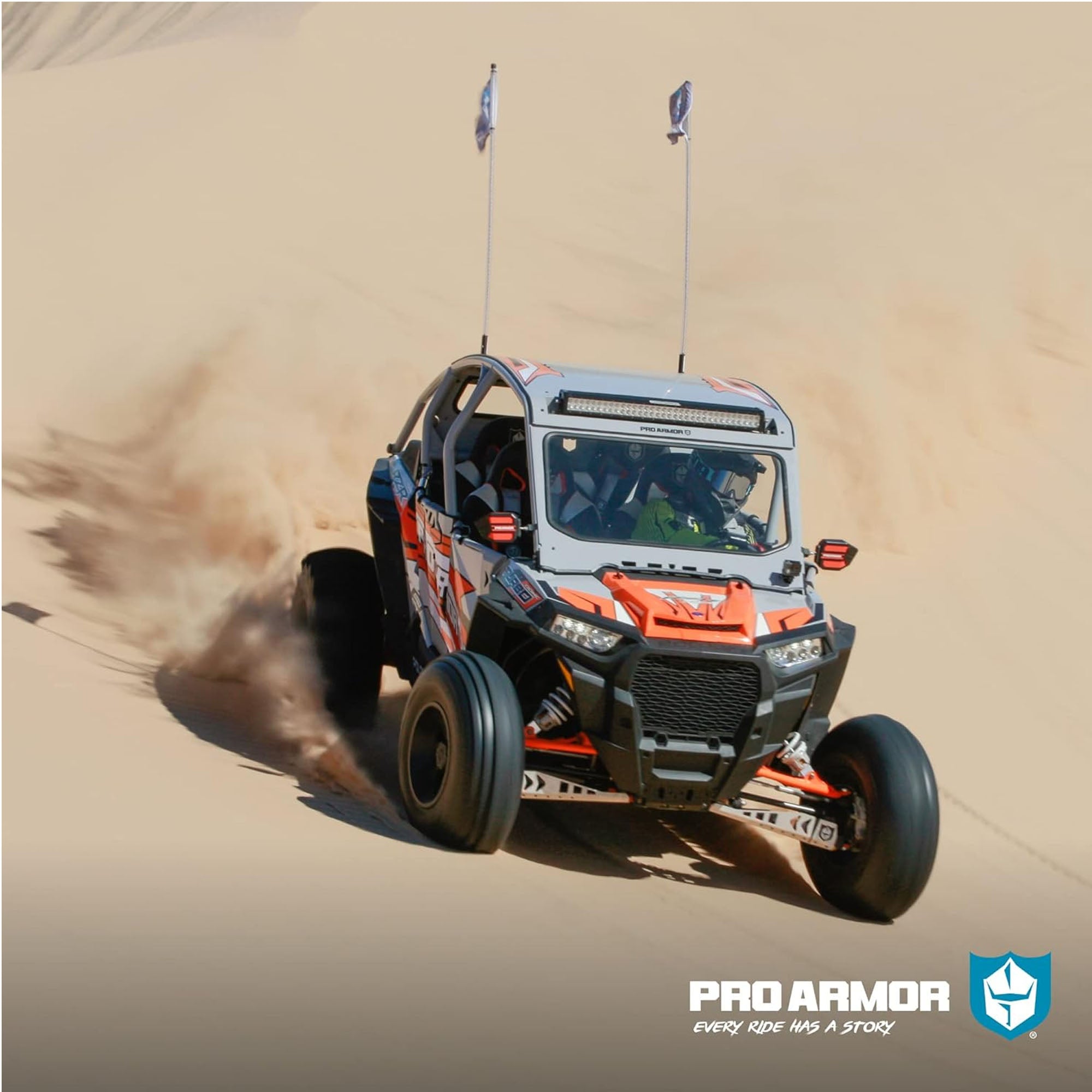 Polaris A16UH349BU Passenger Side 4Pnt Auto Buck Blu