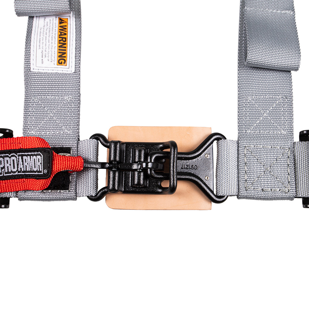 Pro Armor Silver Seat Belt 4 Point 2" Harness A114220SV