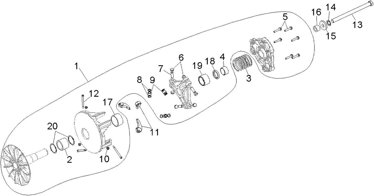 Polaris Primary Drive Clutch 1322965