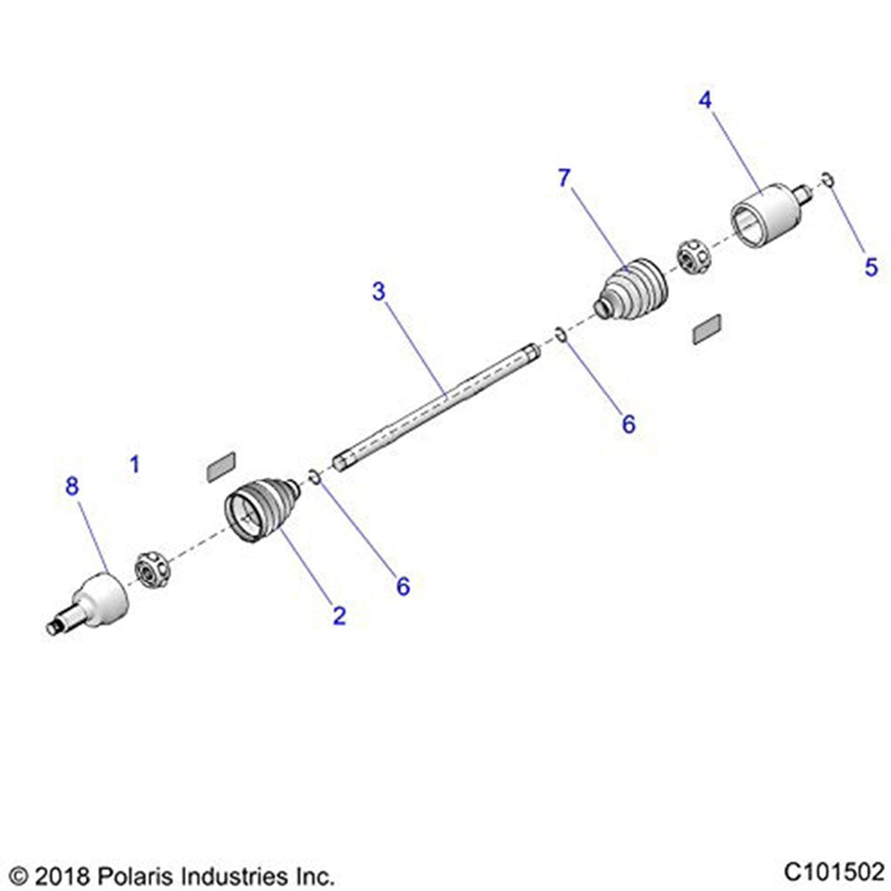 Polaris Rear Drive Shaft 1334203