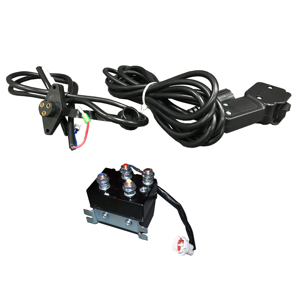 Kolpin 25-9250 ATV UTV Winch 2500 LB Electric 12V Off-Road Power Tow with Remote Control