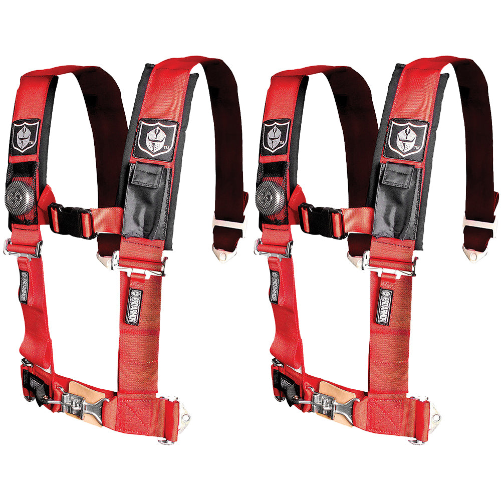 Pro Armor A114220RD Red Seat Belt 4 Point 2" Harness 1000 900 570 800 (2-PACK)