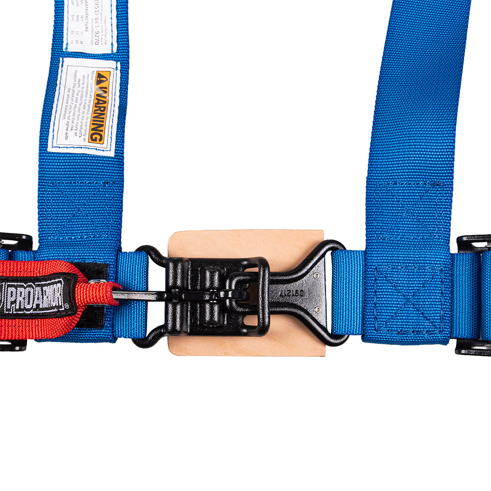 Pro Armor Blue Seat Belt 4 Point 2" Harness A114220VB