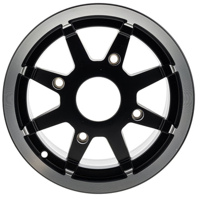 Polaris Matte Black Front Rim 12 x 6 1521106-458