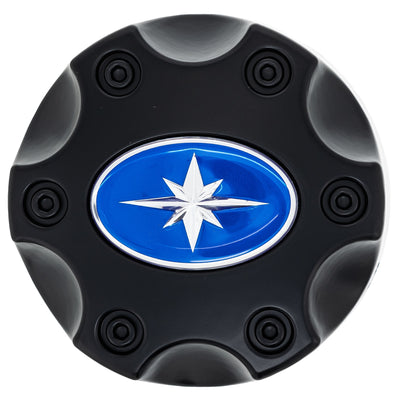 Polaris Matte Black Center Hubcap Wheels 1521509-521