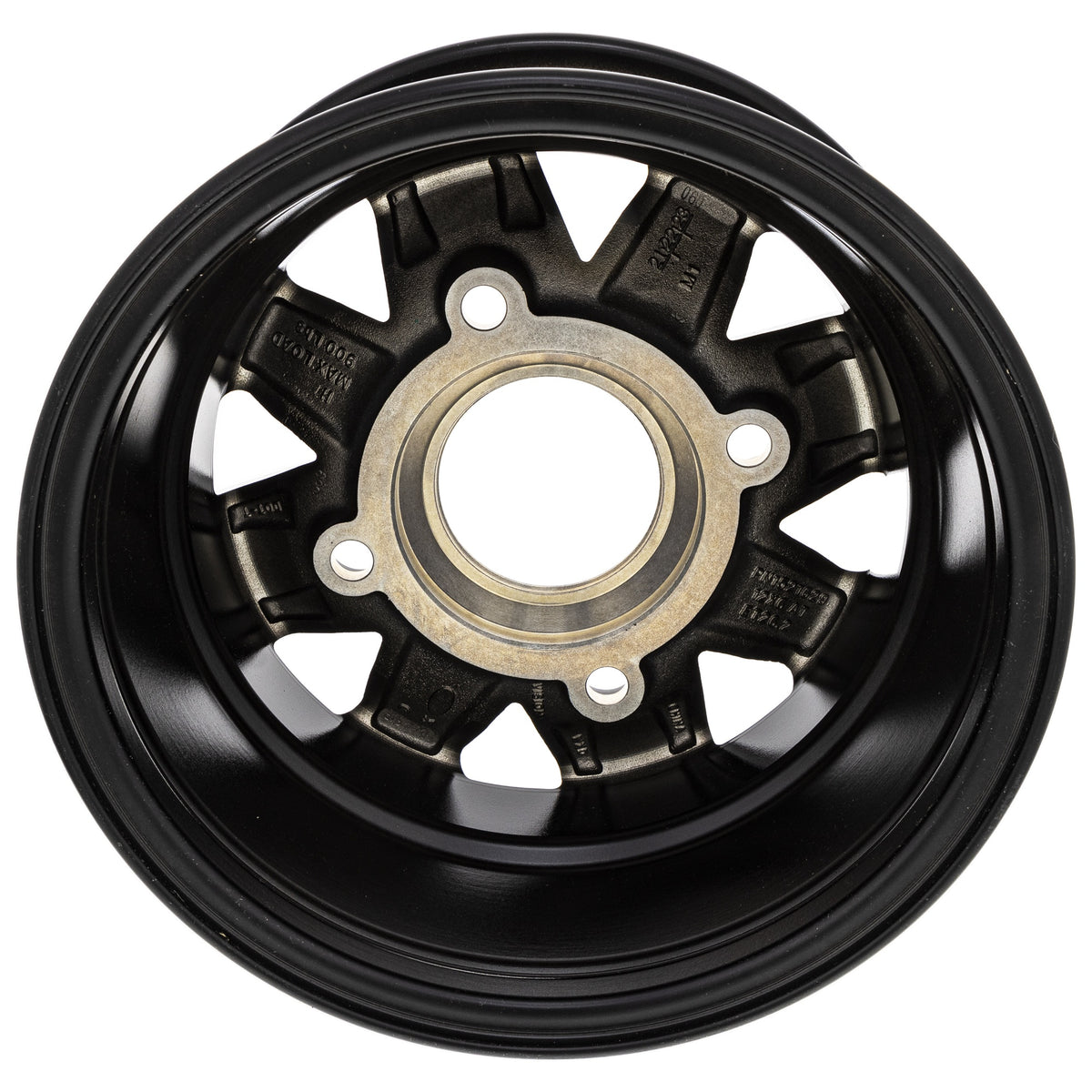 Polaris Gloss Black Front 12X6 Rim 1521629-067 additional view