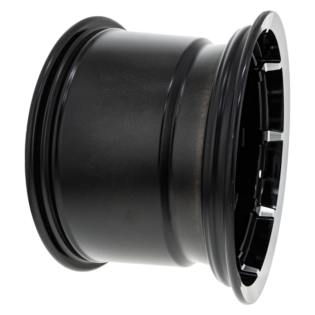 Polaris Gloss Black Rear Cast 12X8 Rim 1522160-067 alternate view