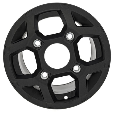 Polaris Flat Black Rear Cast 12X8 Rim 1522231-655