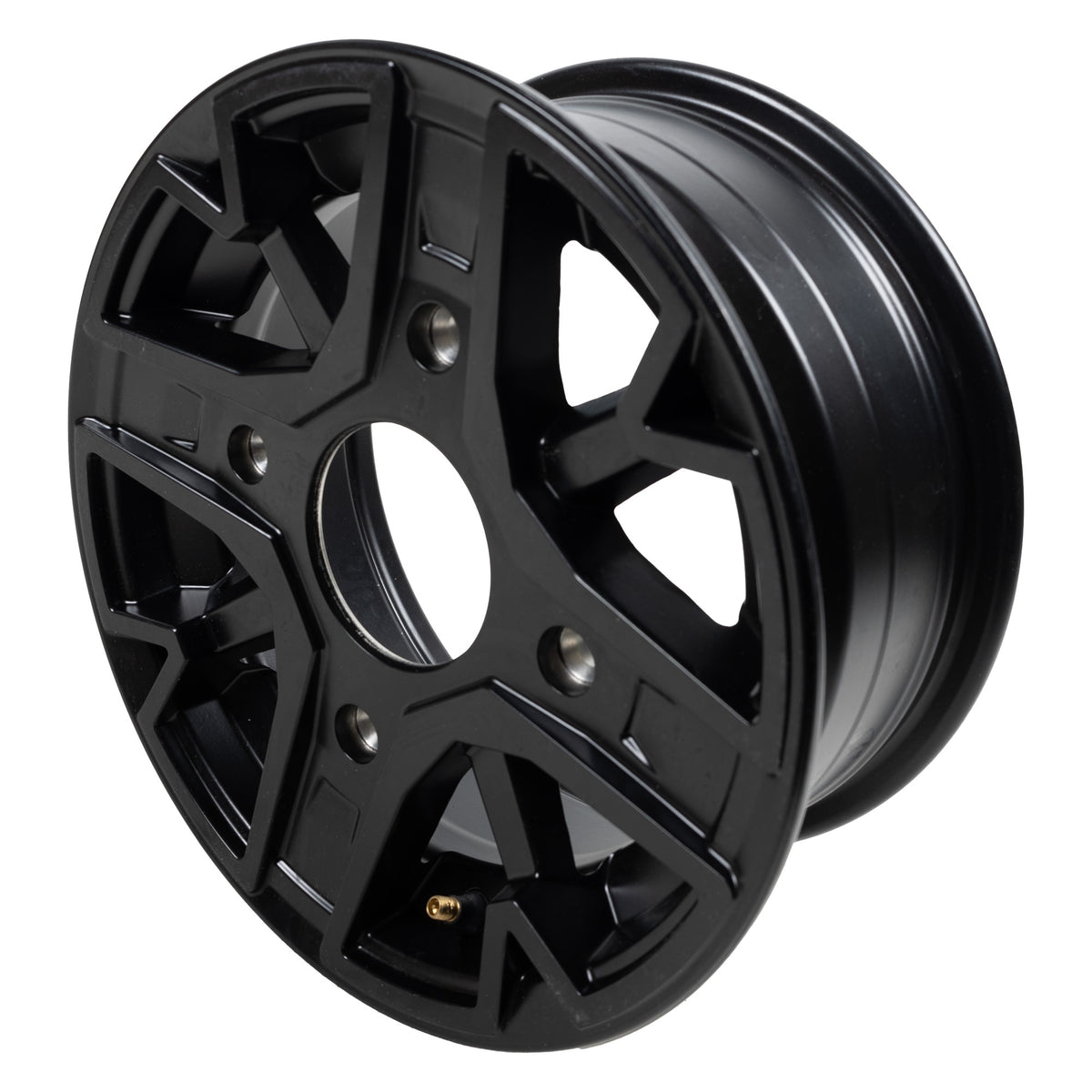 Polaris Matte Black Rear Cast 12X5.5 Rim 1522483-458 alternate view