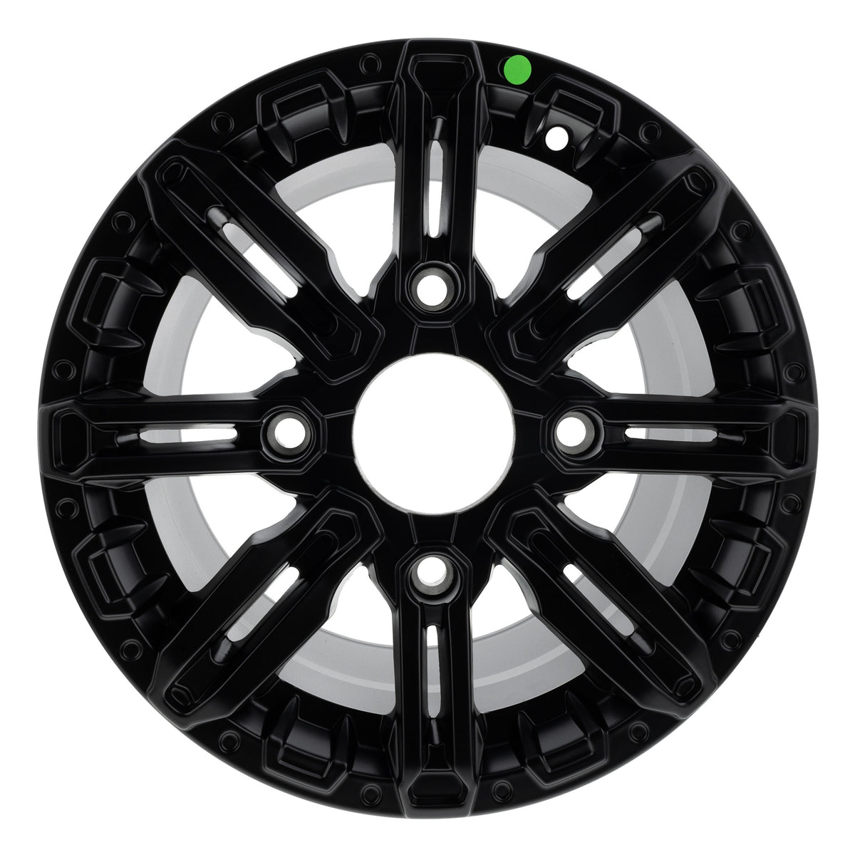 Polaris Matte Black Rear Cast 14X8 Rim 1522496-458 alternate view