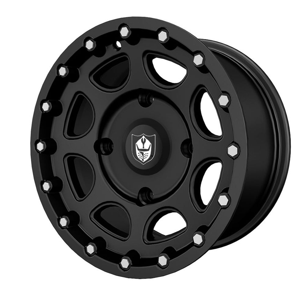 Pro Armor Rear Matte Black Shackle R14 Wheel 1522547-458