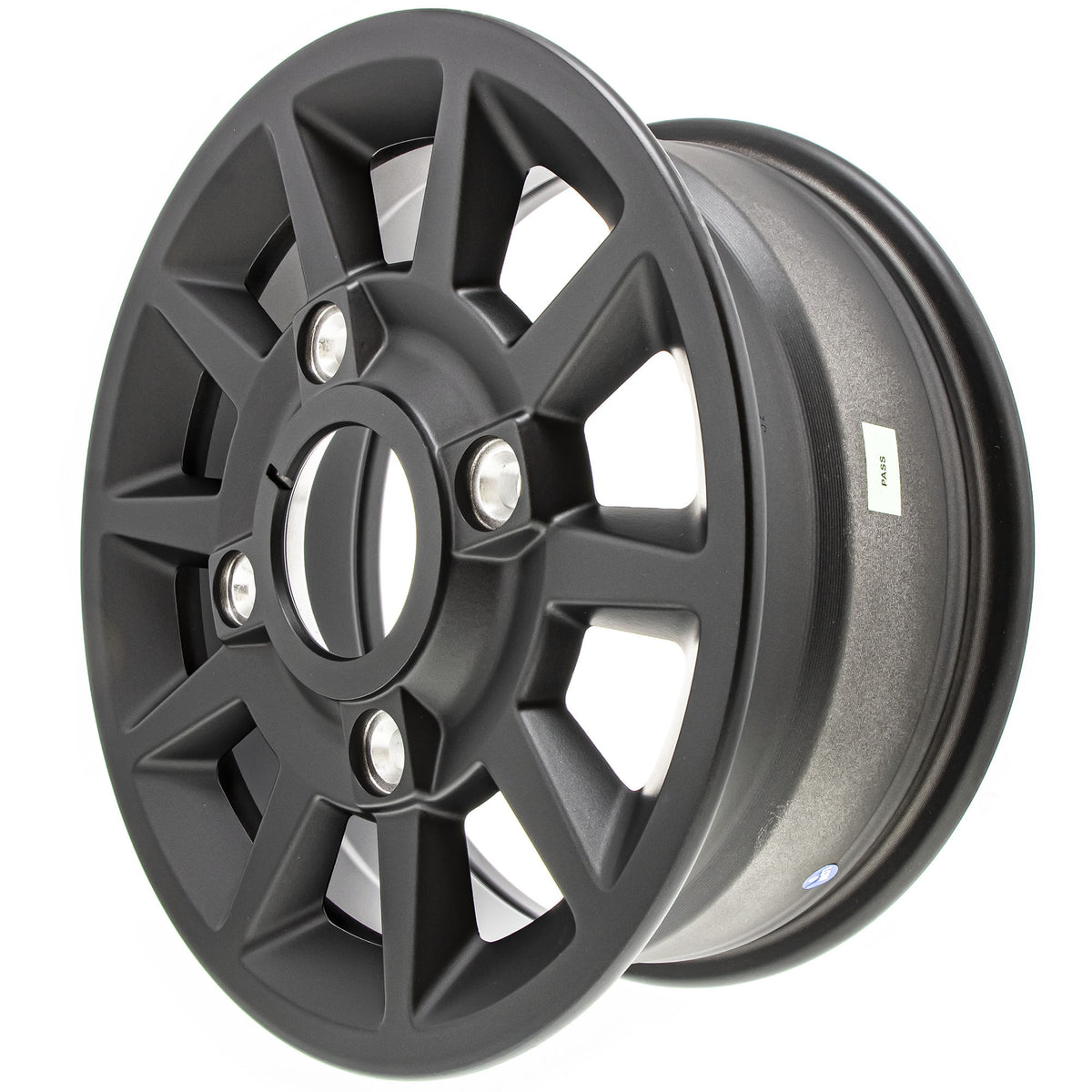 Polaris Flash Black Front Rim 14X6 53 Cast 1522842-655 additional view
