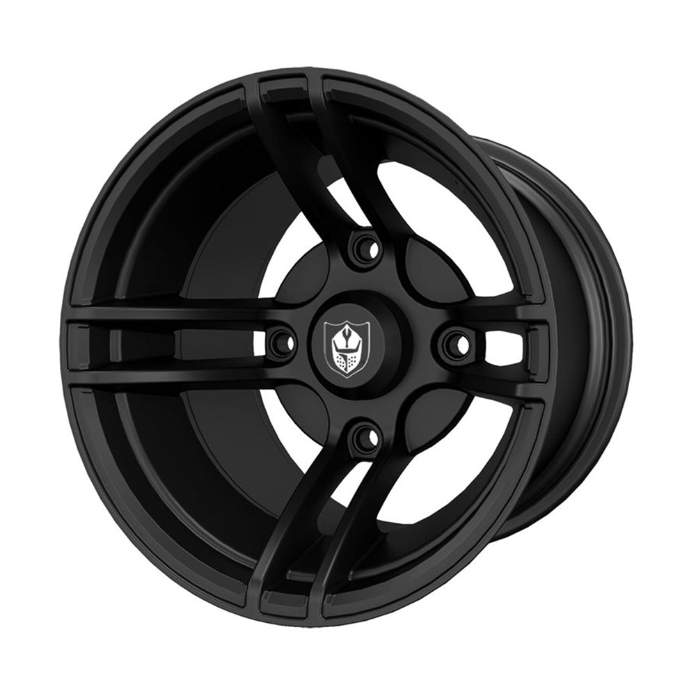 Pro Armor Matte Black Front/Rear Whiteout 15 Wheel 1523149-458
