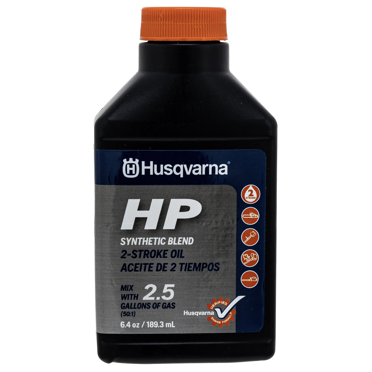 Husqvarna 2 Stroke Cycle HP High Performance Oil of 6.4oz Bottles 50:1 593152603