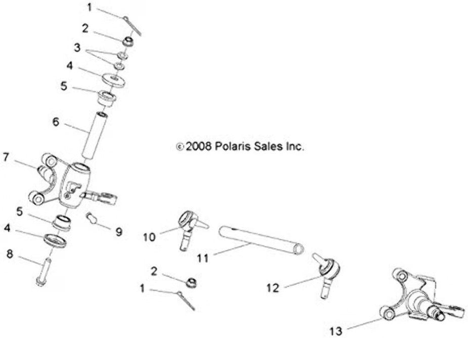 Polaris Steering Tie Rod Assembly 0454601