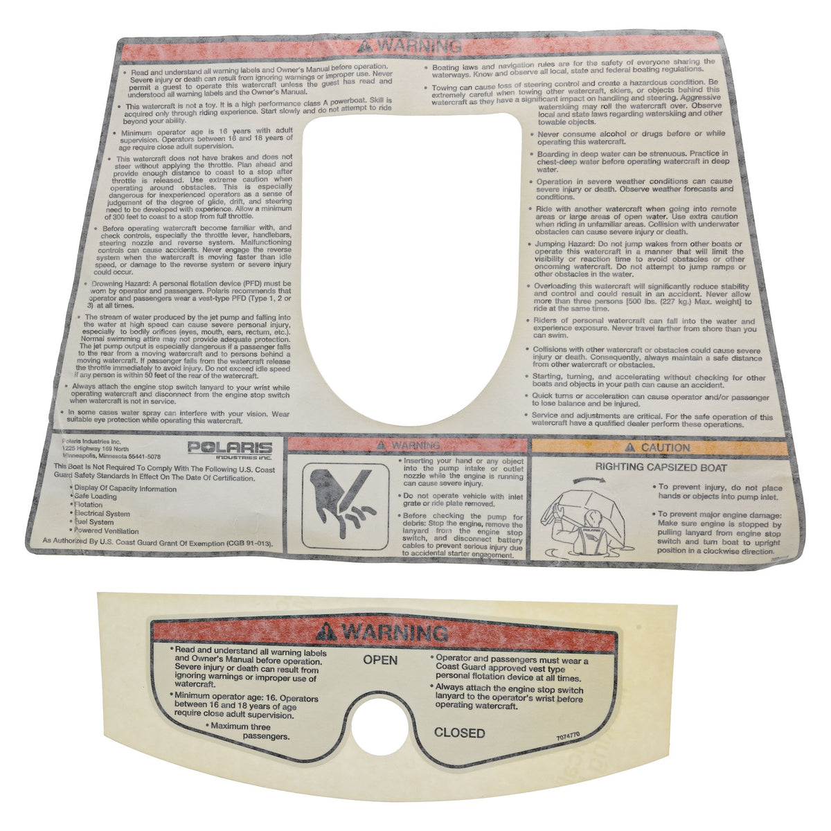 Polaris SLTH Decal 98 Kit 2201184 SLTH 1998