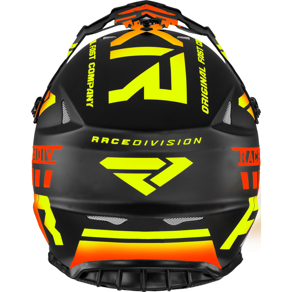 FXR Blade Race Div Offroad Helmet Black/Inferno