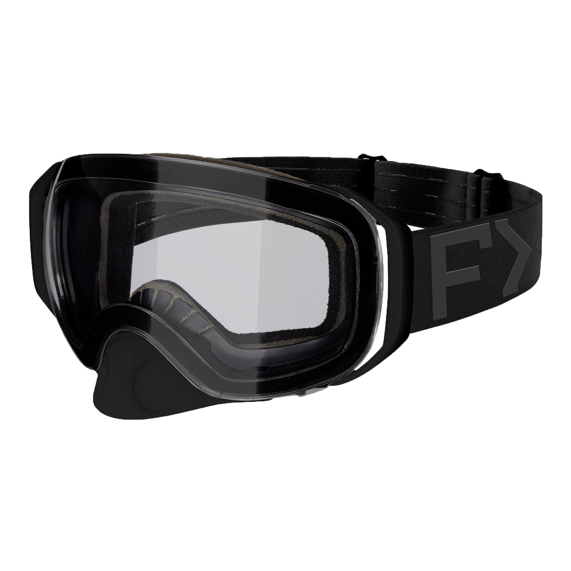 FXR 223108-1010-00 FXR Ride X Spherical Clear Goggle [ Black-Ops ]
